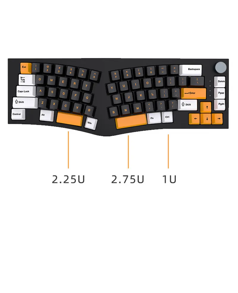 Alice80 Mechanical Keyboard 1U 2.25U 2.75U Split Space Bar Keycap XDA/Cherry/OEM Profile PBT Material R1 Height