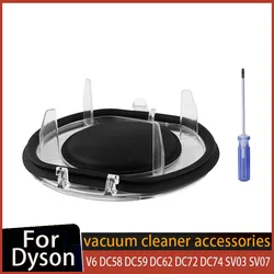 Dust Bin Lid Cover For Dyson V6 DC58 DC59 DC62 DC72 DC74 SV03 SV07 Dirt Clear Bin Cup Vacuum Cleaners Replacement Parts