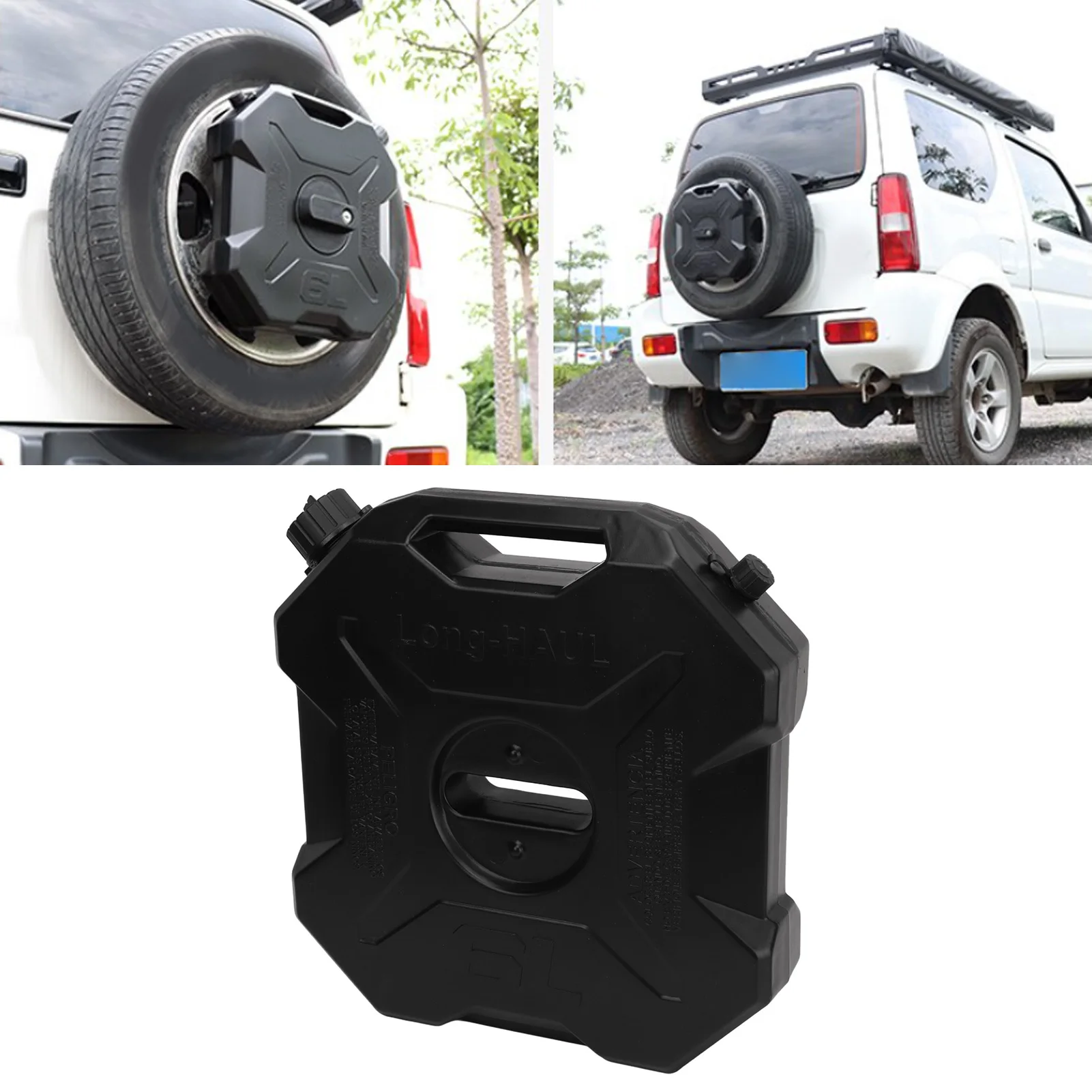 

Топливный бак 6 л (1,6 галлона) черный, большой емкости, для бензина и дизельного топлива, для автомобилей, мотоциклов, UTV, ATV, внедорожников