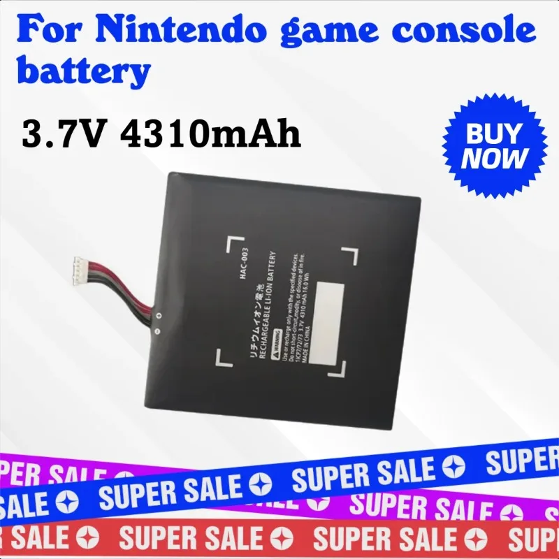 Baterai Isi Ulang HAC-003 3.7V 4310 MAh Asli Baru untuk Baterai HAC 003 NS Switch Konsol Game HAC-001 4310MAh