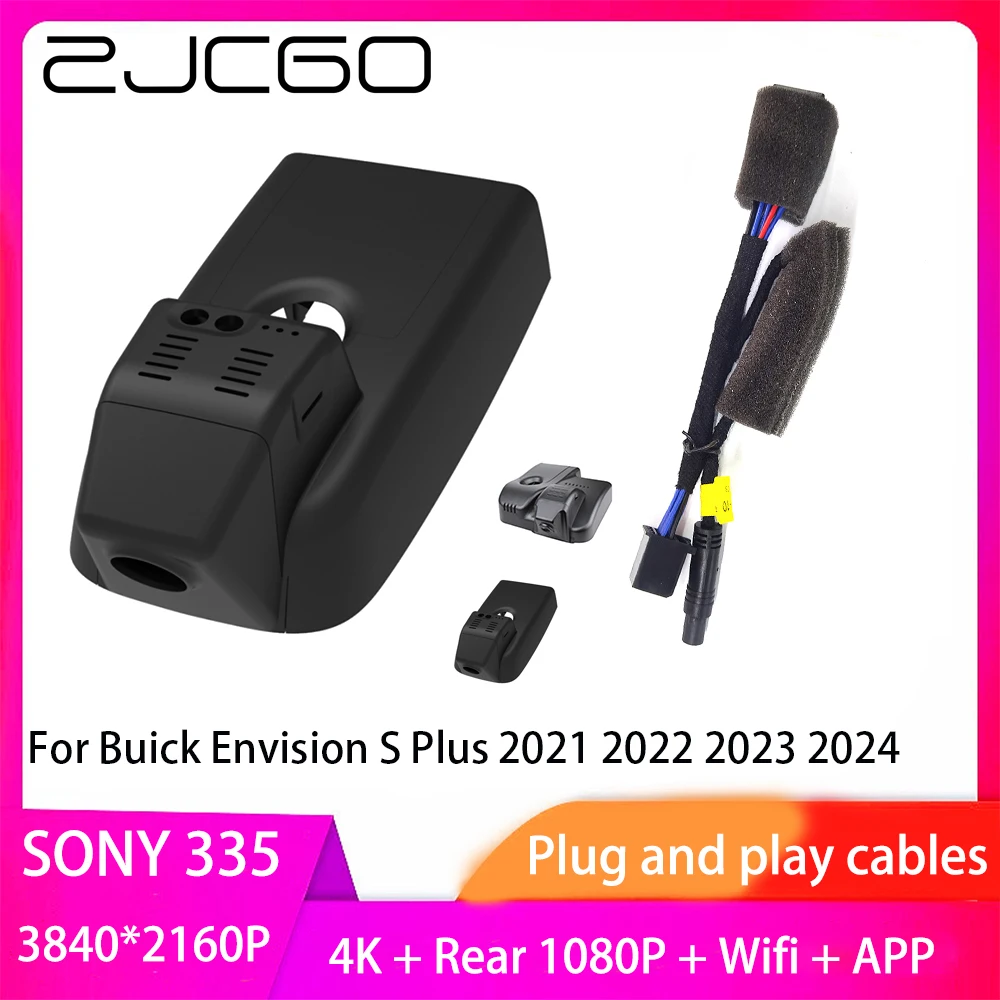 

ZJCGO Plug and Play DVR Dash Cam 4K 2160P Video Recorder fot Buick Envision S Plus 2021 2022 2023 2024