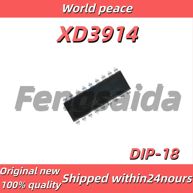(1-10pcs)100% brand new original XD3914 Through-Hole DIP-18 LED Lighting Driver Dot/Bar Display Driver Chip