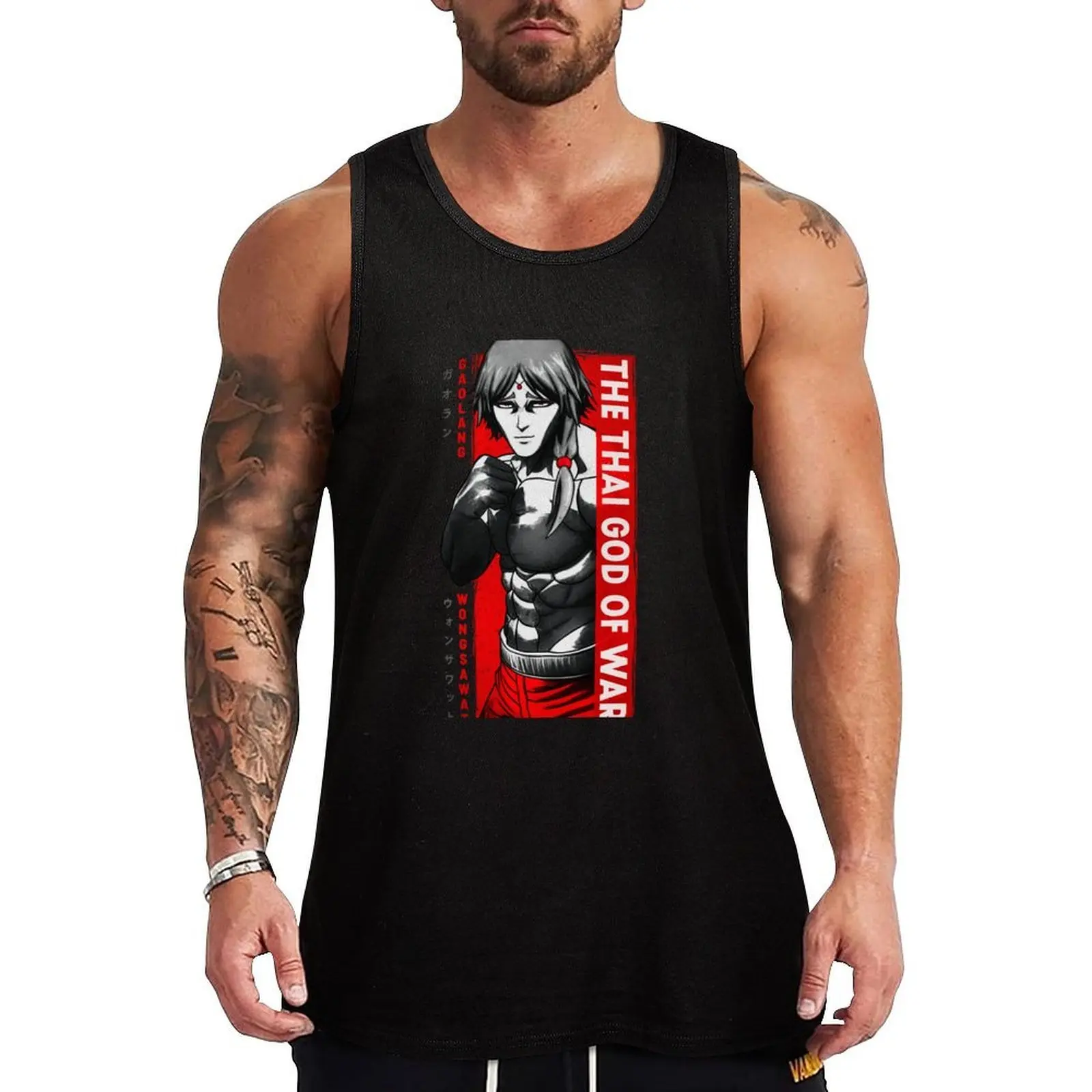 

Gaolang Wongsawat Kengan. Tank Top Men's sleeveless t-shirts for Men's gym sleeveless jackets sleeveless vest men