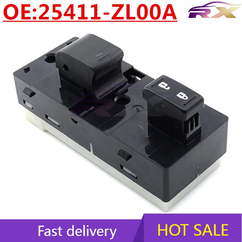 

OEM:25411-ZL00A Power Window Master Control Switch For Nissan