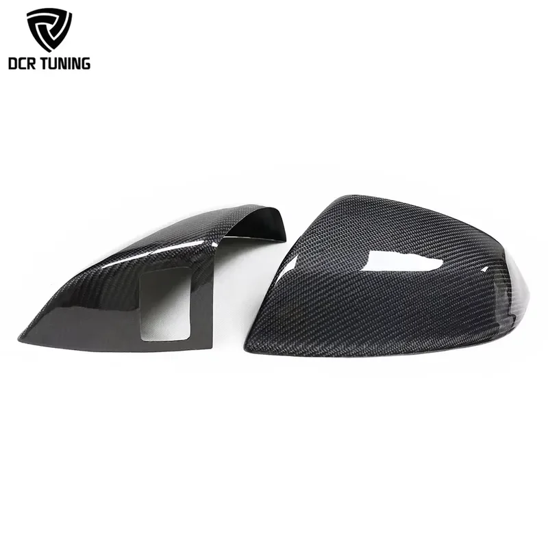 For Audi Carbon Fiber Wing Mirror Cover  Q7 SQ7 Q5 SQ5 2009-2017 Stick-On Mirror Casing Side Lane Assist