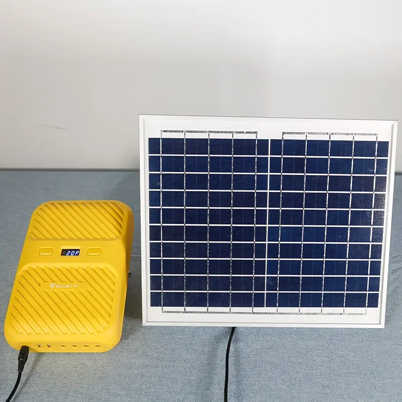 Portable Paygo Solar Generator Home System With Solar Panels For Light