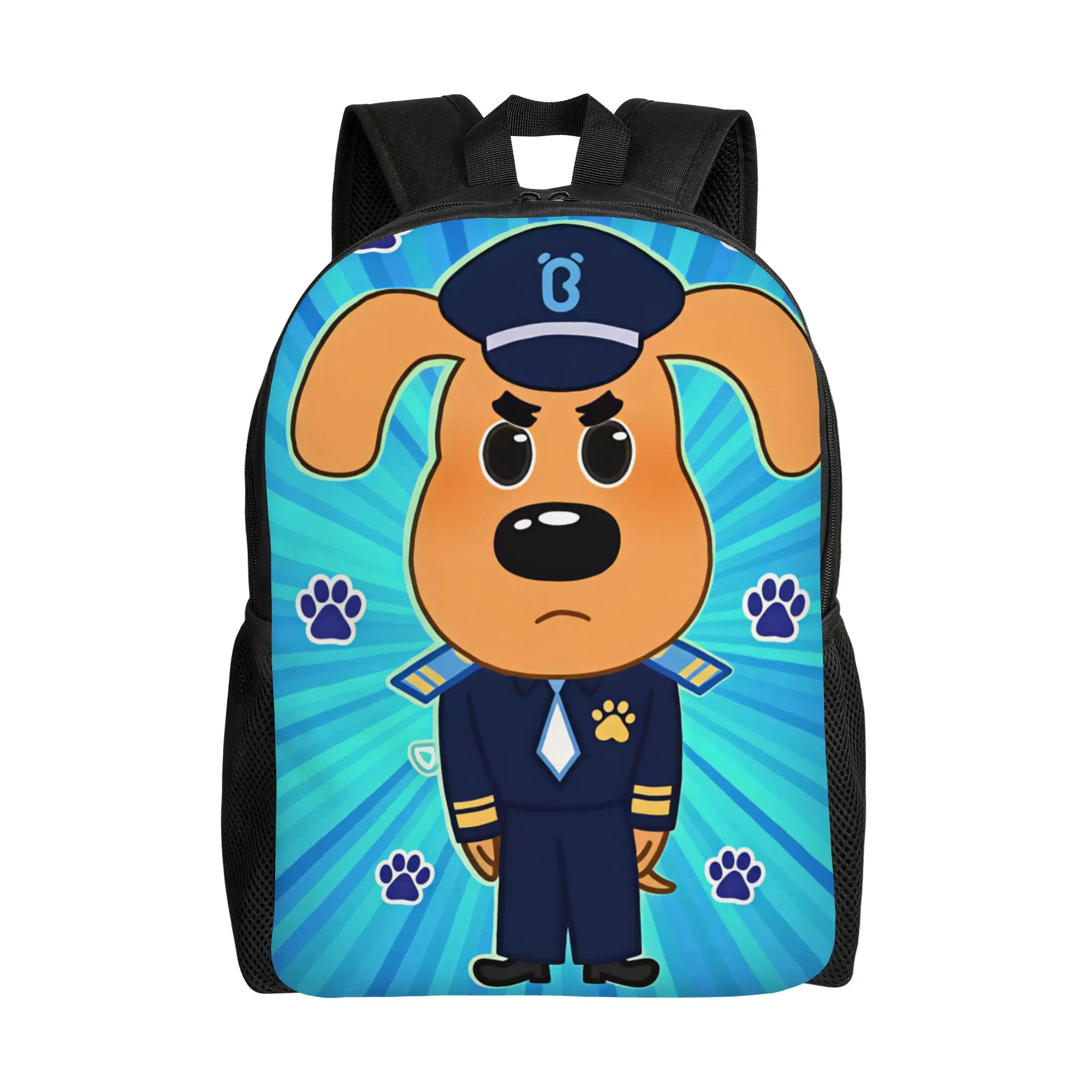 Sheriff Labrador  Backpack  Outdoor Style Backpacks Male Design Large School Bags Kawaii Rucksack