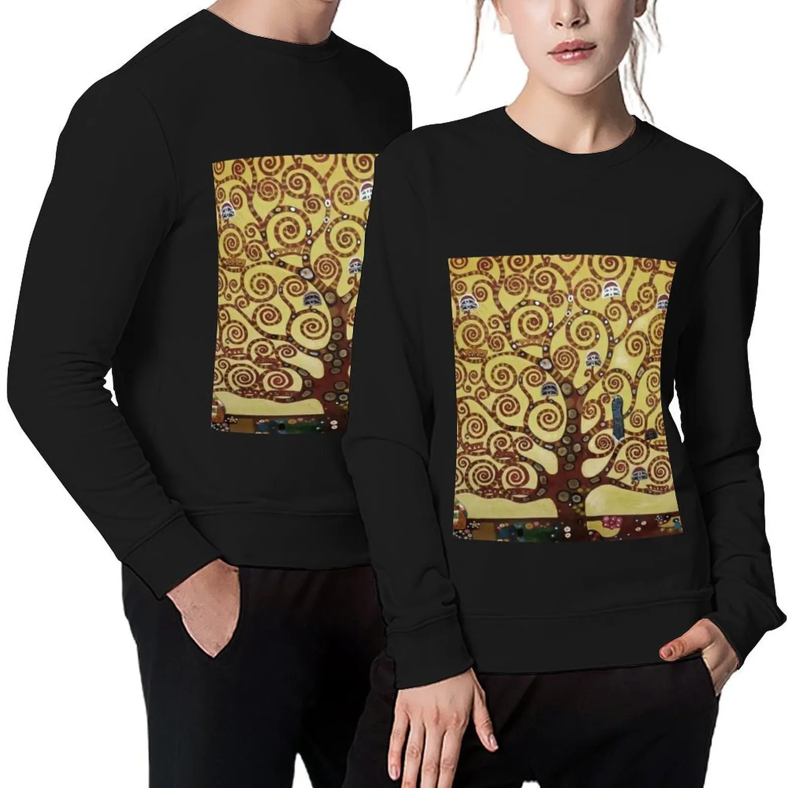 

Gustav Klimt - tree of life Pullover men's winter sweater tracksuit men clothes tracksuit men sweatshirt male