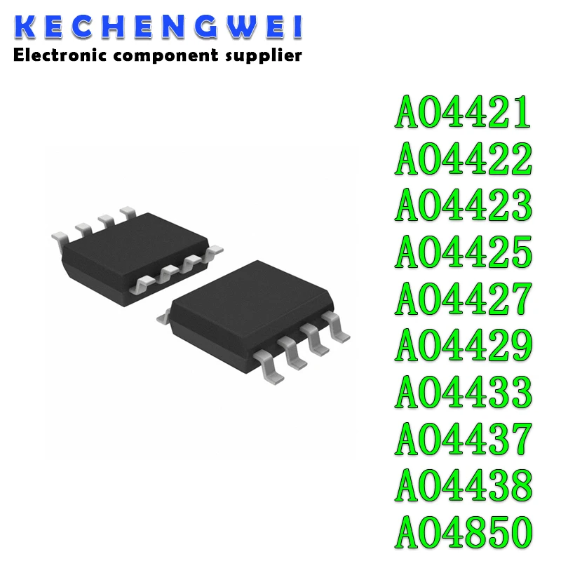 (10piece)100% New AO4421 AO4422 AO4423 AO4425 AO4427 AO4429 AO4433 AO4437 AO4438 AO4850 SOP-8 MOS FET Chipset IC