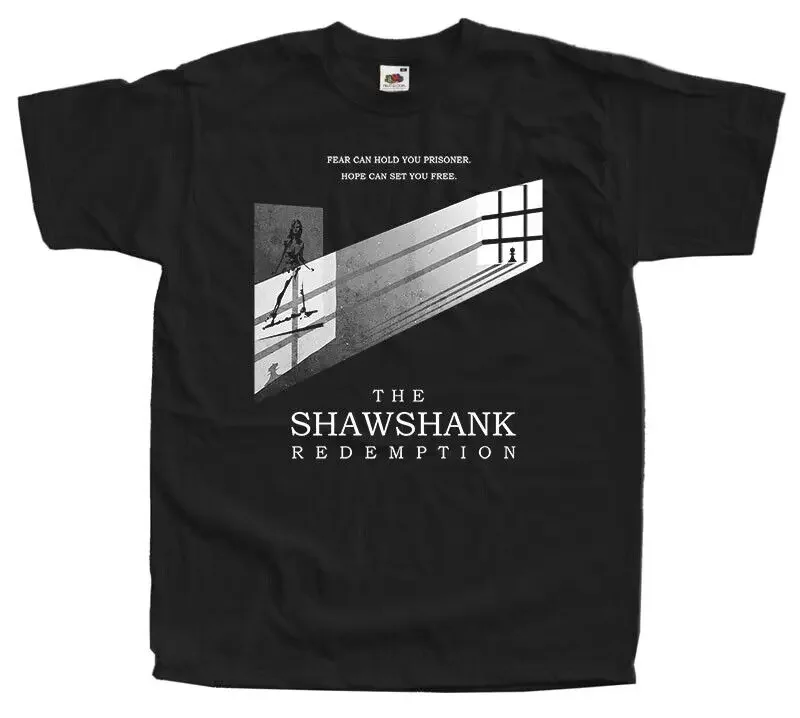 

The Shawshank Redemption 1994 T-shirt Black TEE v7 movie poster All Sizes