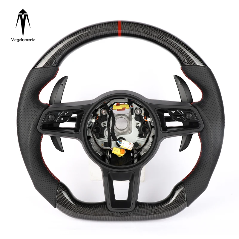 Volant en Fiber de carbone, ancien modèle pour Porsche 911 Cayenne Panamera Macan Boxster Taycan Cayman 996 997 987 918 718