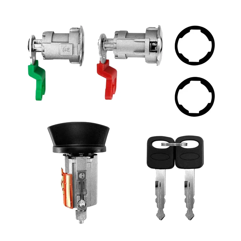 

Классический комплект цилиндрических замков для дверей автомобиля LC6177 DL5886 для Ford E150 E250 1997-2020, замок зажигания 703369 597638 запасные части