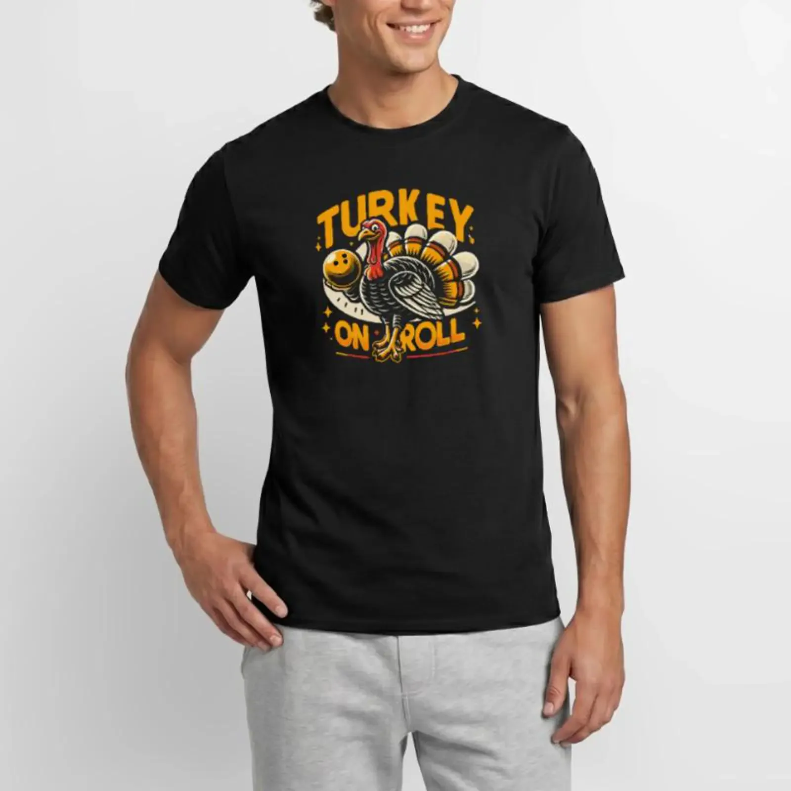 Funny Bowling Team Bowler Strike Club Men's T Shirt vintage Washed Casual Slightly designer clothes Soft Breathable fashion