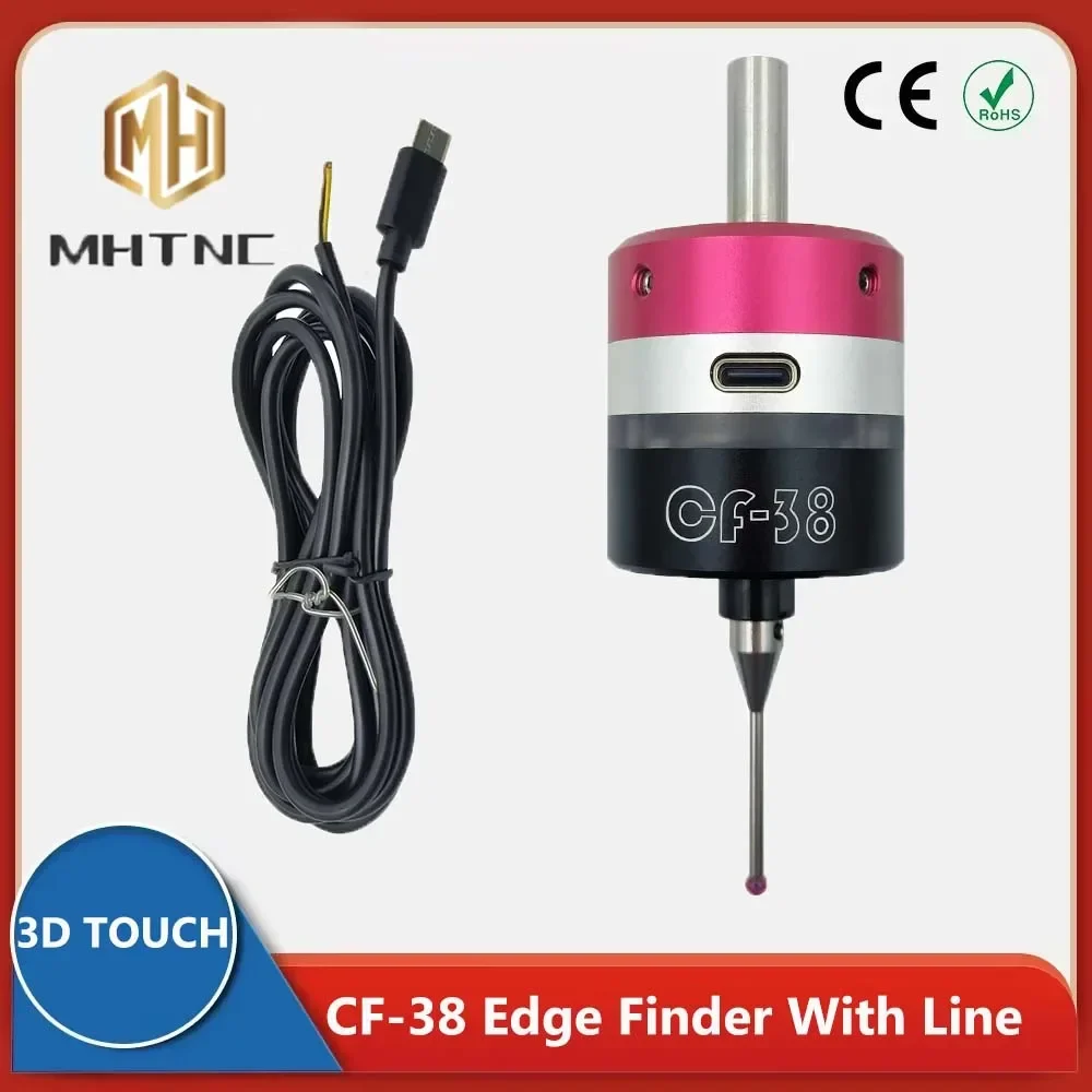 The New CNC 3D Trigger Edge Finder Machining Center CNC Probe Compatible Mach3 And Grbl CF-38 Three-coordinate Precision Probe