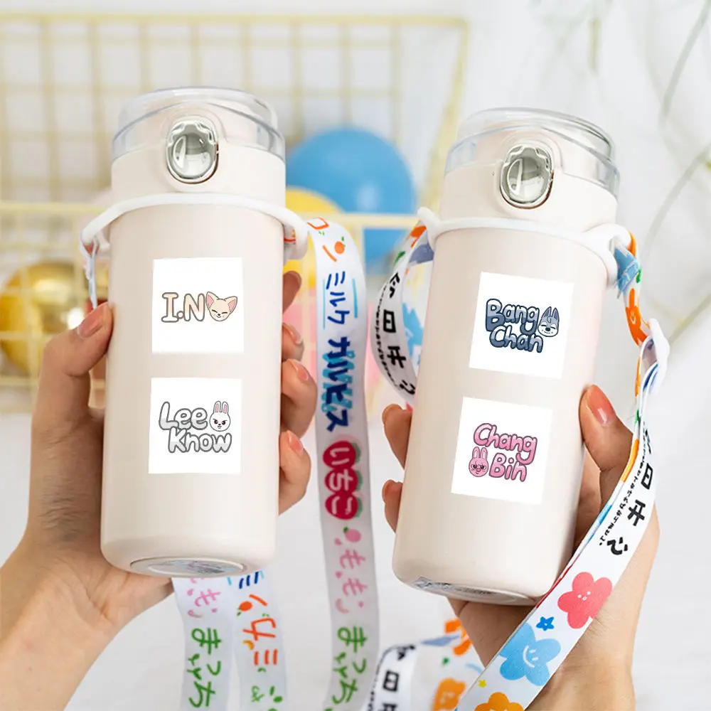 SKZOO500 pegatinas en rollo con nombre más vendidas, soporte creativo, embalaje de soporte gratuito, pegatinas de sellado esenciales