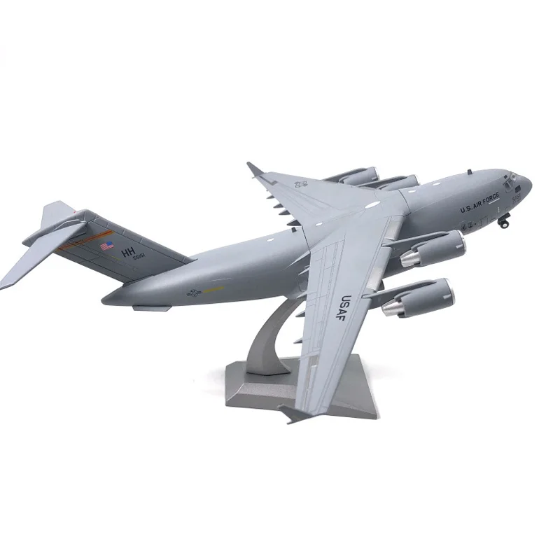 1/200 مقياس الولايات المتحدة C-17 C17 Globemaster III استراتيجية النقل الطائرات دييكاست طائرة معدنية نموذج طائرة ديكور المنزل هدايا للكبار #5