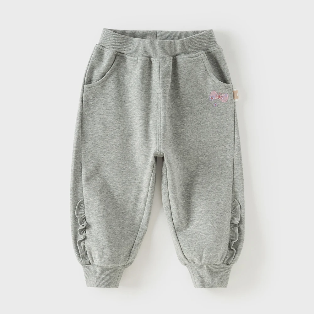 ديف بيلا الفتيات محبوك السراويل الربيع الصيف الطفل سراويل قطنية الأطفال فضفاضة بنطال مرن ملابس خارجية الاطفال الملابس DB1260324