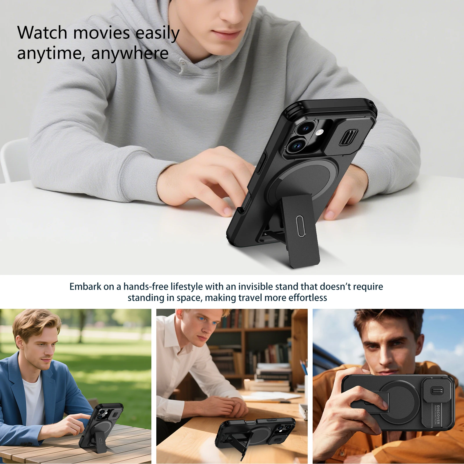 حافظة حماية للعدسات المقاومة للصدمات لهاتف آيفون 17 برو ماكس اير 15 16 16e 14 Plus 12 13 Pro Iphone17 غطاء صلب #2