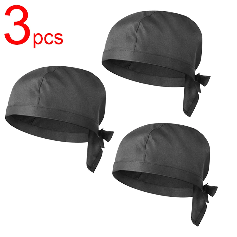 3個または5個のケータリングサービスシェフキャップ、ホテルシェフ、海賊帽、レストランウェイターハット、食堂、ベーカリー、キッチン、家庭用調理帽子