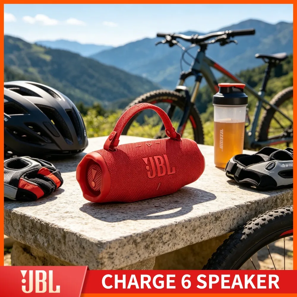 Rear Grove Crisp Bass JBL CHARGE6 Bluetooth Speaker RGB Handsfree IP67 Waterproof Dual Driver TF Card Wireless Stereo Audio