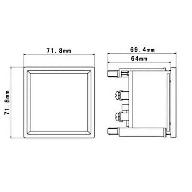 SQ-72 45-65HZ 45-55Hz częstotliwość analogowy miernik panelowy AC 110V 220V 380V kwadratowy 72*72mm