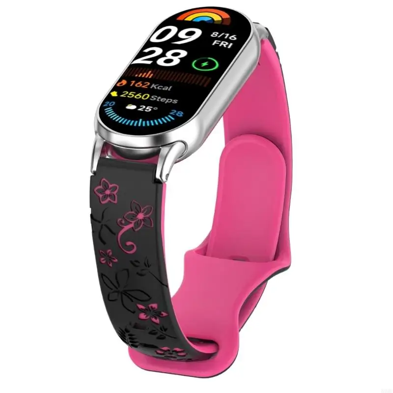 Austauschbares Armband für Armbänder der Bänder 8, 9 und 10, 12 mm Breite, Ersatzarmband für Sportuhren, Secure 896C