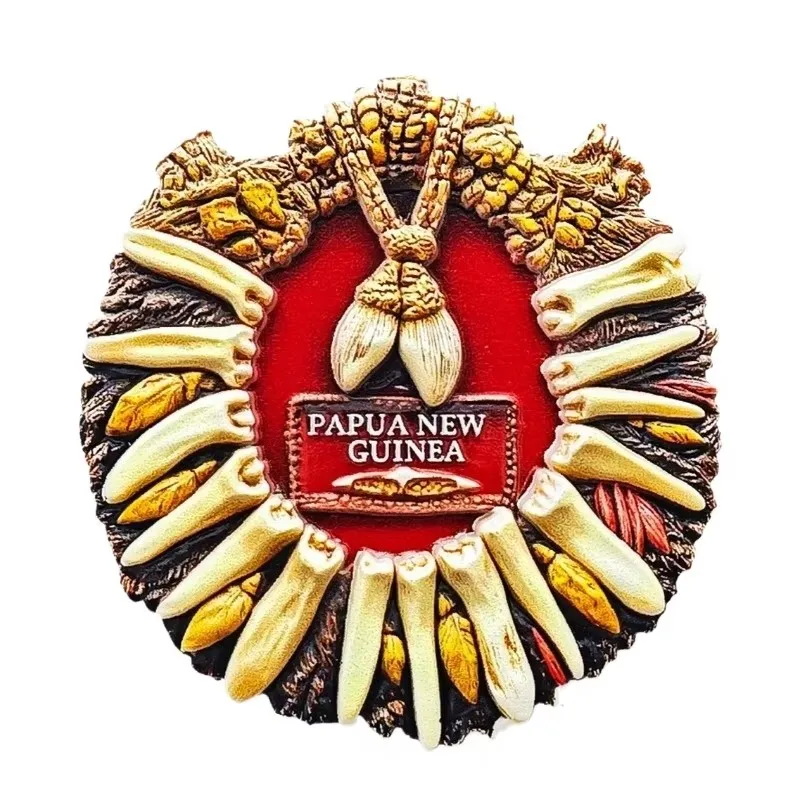 The Independent State of Papua New Guinea Fridge Magnets Africa Local Necklace Souvenirs Birthday Gifts Home Decoration
