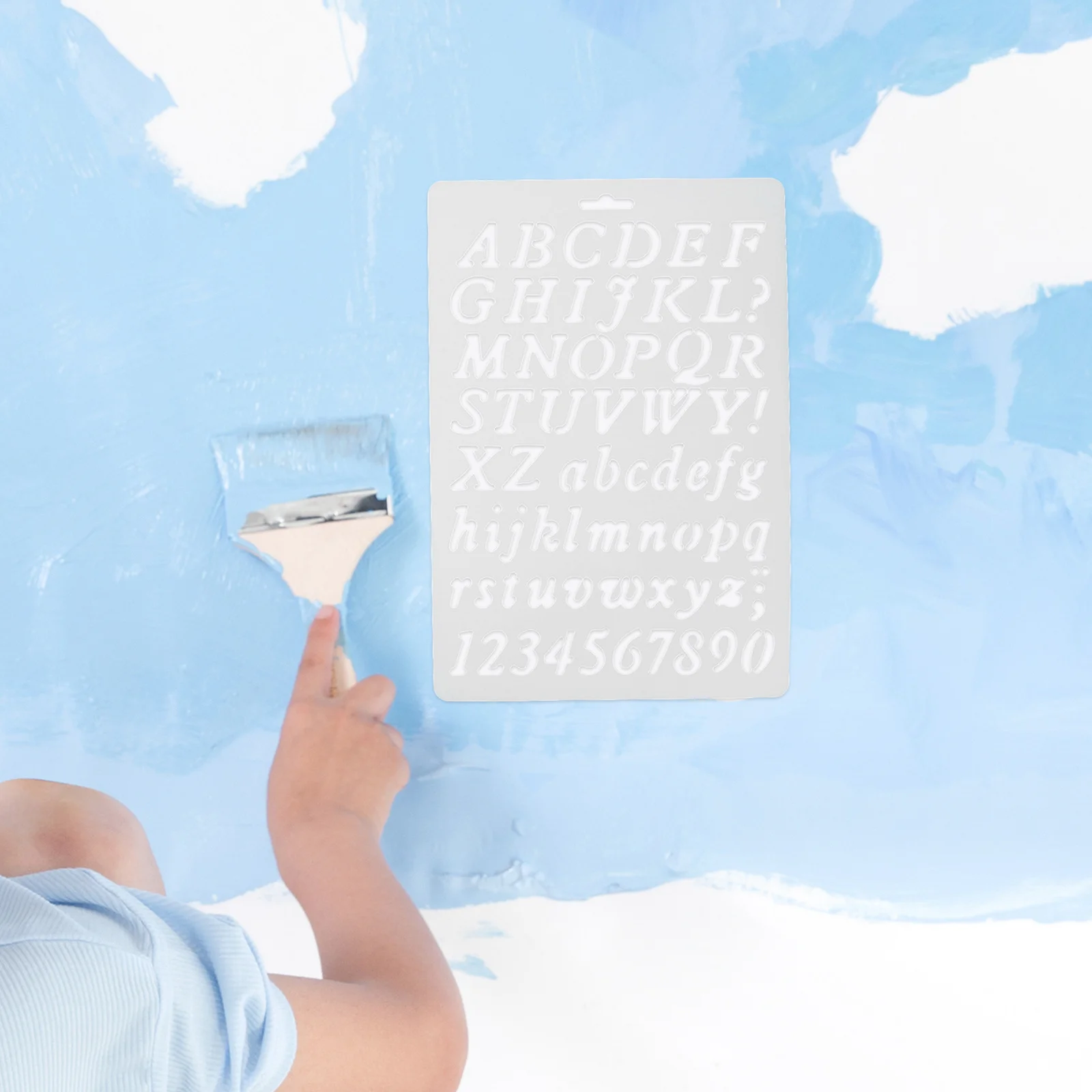 

6Pcs Alphabet Stencils Plastic Reusable Letter Templates for Painting Craft Scrapbooking Wall Decor Educational