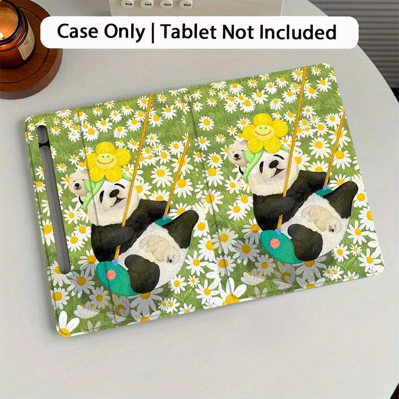 

Cute Art Panda Pattern For Samsung Galaxy Tab S7 S8 S9 S10 FE Plus 12.4 13.1 Inch Tablet Case