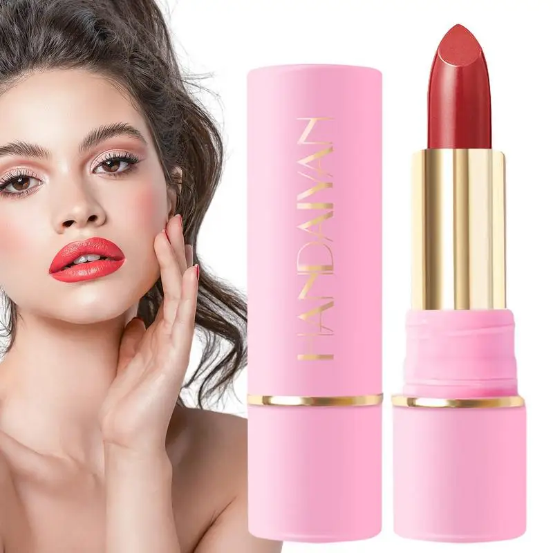 Lápiz labial antiadherente, maquillaje mate Nude, brillo de labios 3,8g, resistente al agua, duración de 24 horas