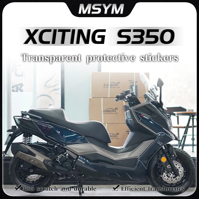 

For KYMCO DTX360 XCITING S350 2021 Invisible car wrap transparent protective film sticker windshield accessories modified parts