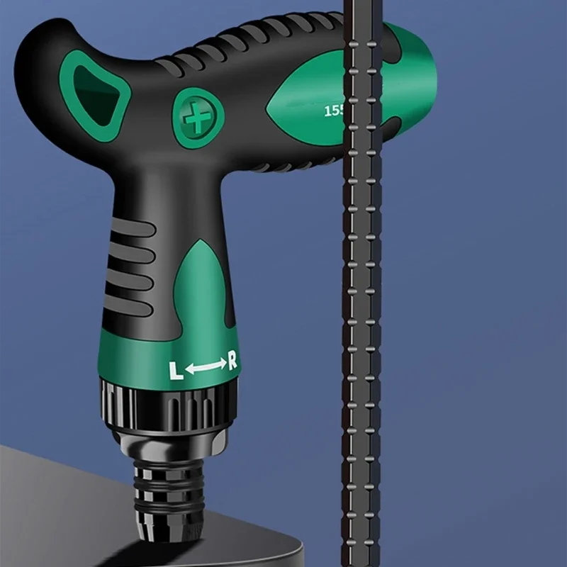 2-in-1 T-förmiger Haushalts-Ratschenschraubendreher-Satz mit isoliertem Griff für Elektrikerwerkzeug – Detail 3