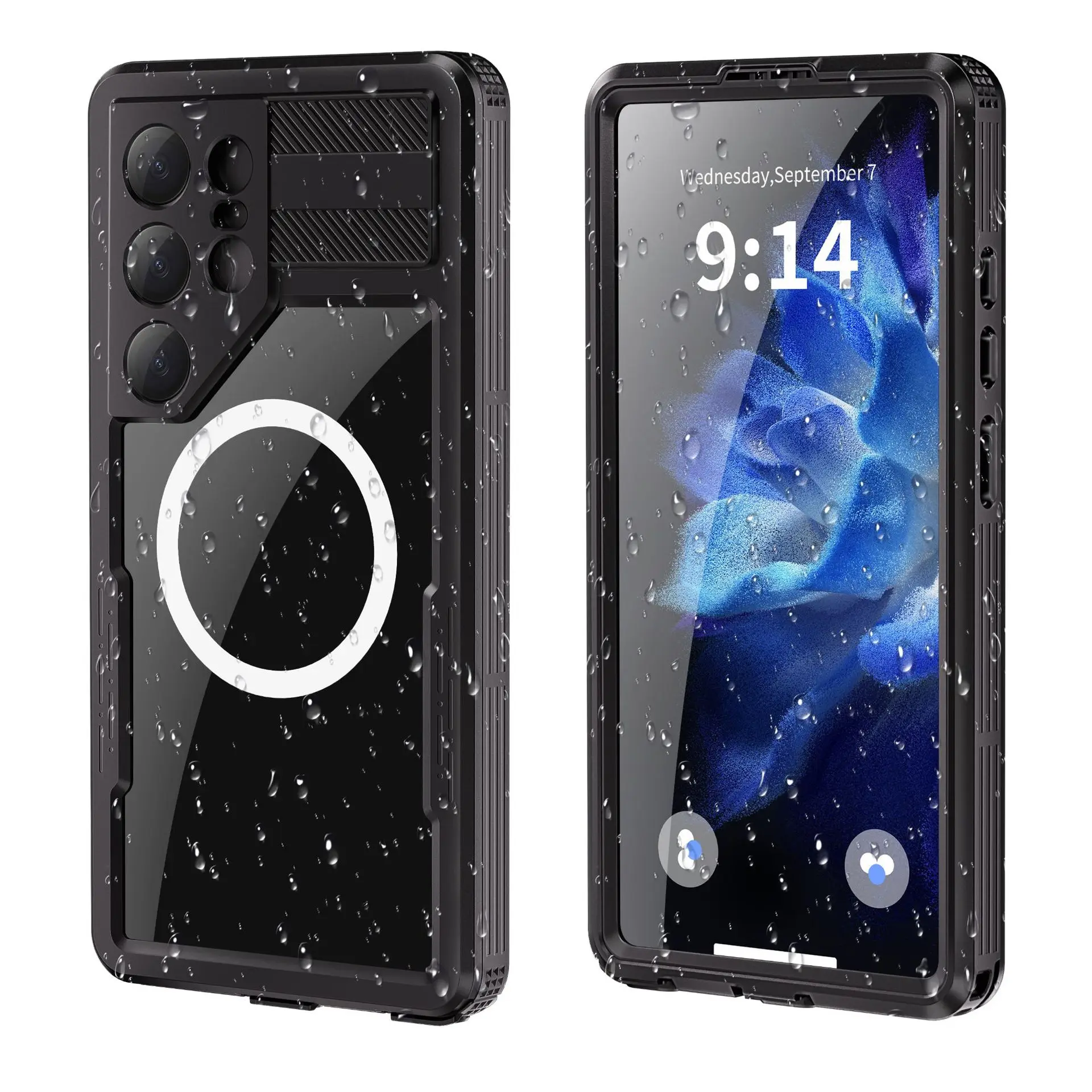 

IP68 ShellBox Waterproof Case for Samsung Galaxy S25 Ultra S25 Plus S24 Ultra Magsafe Dustproof Shockproof Underwater Phone Case