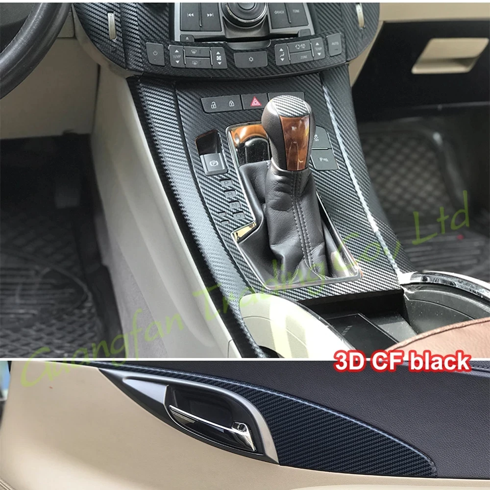 Car-Styling 3D/5D Carbon Fiber Car Interior Center Console Color Change Molding Sticker Decals For Buick Lacrosse 2009-2012