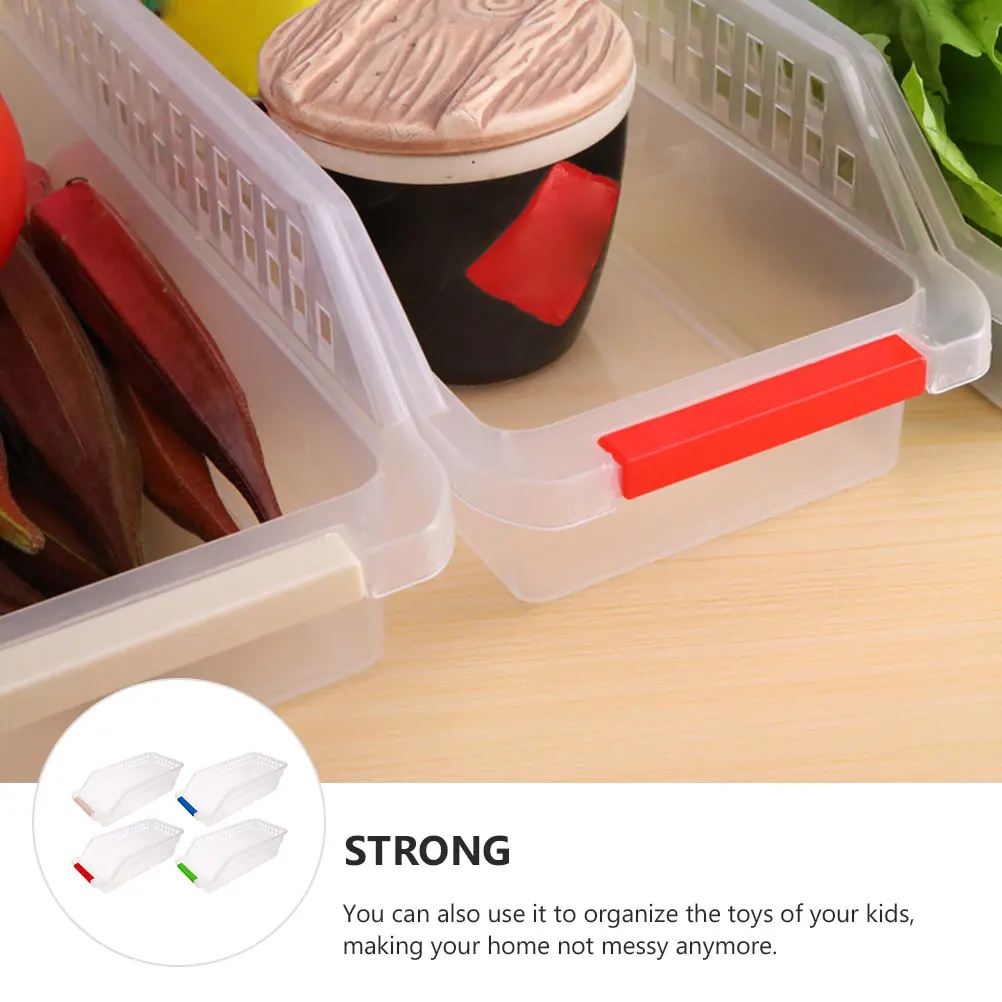 

Alipis 4pcs Storage Baskets Drawer Style Organizer for Kitchen Toys Fruits Vegetables Space Saving Tidy Home