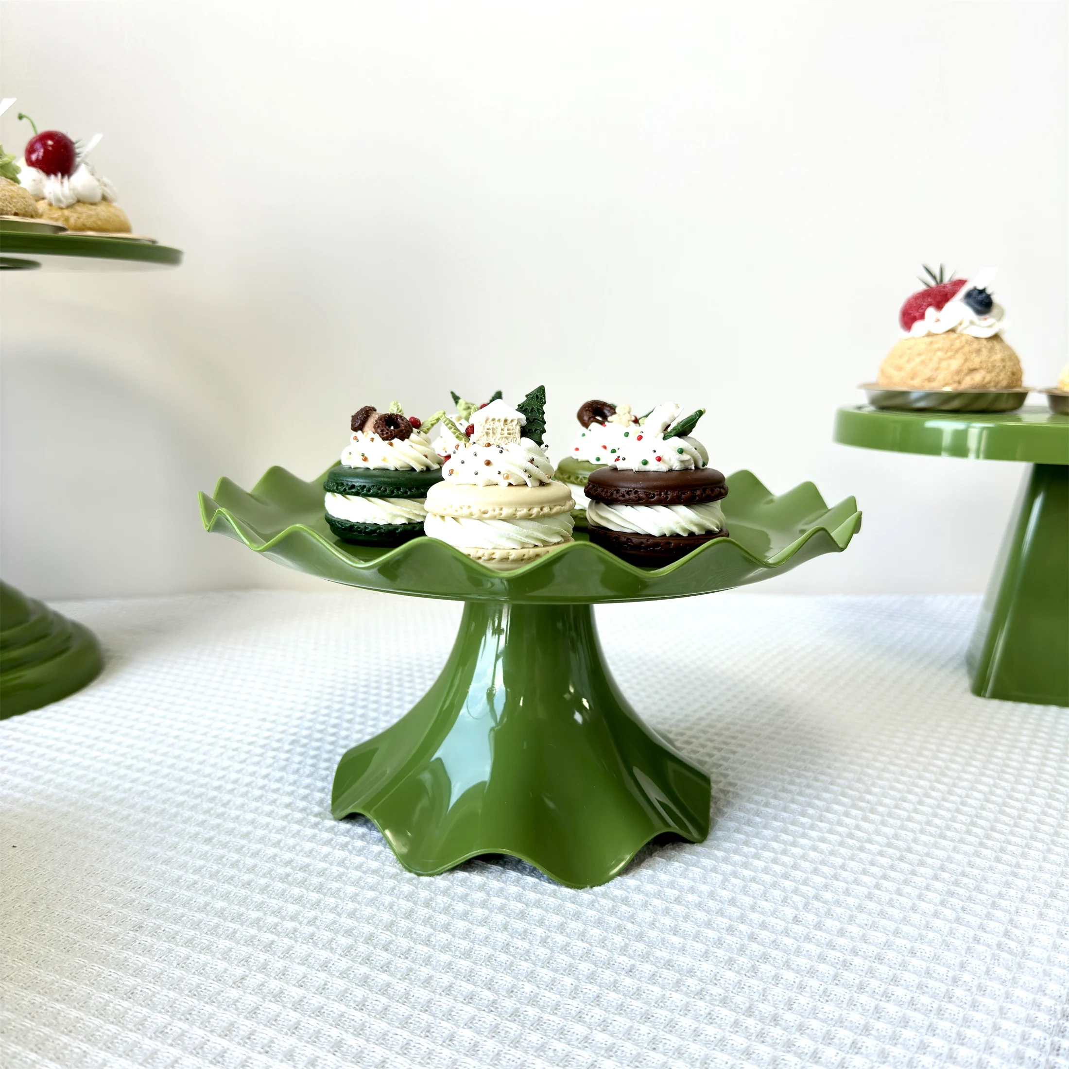 

Однослойная пластиковая декоративная подставка для кексов и тортов: держатель для десертов, подставка для печенья, пластиковые подносы для десертов, тарелки для десертов.
