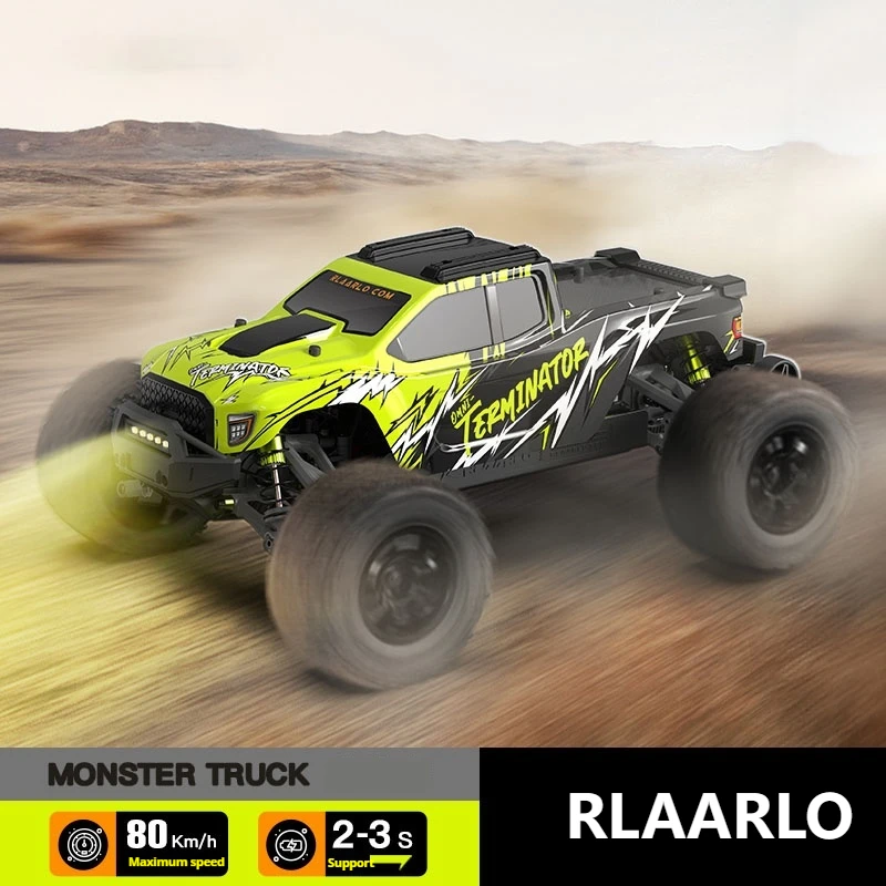 

Rarello Almighty Terminator Remote Control Electric Brushless 4WD RTR 1/10 Scooter RC Model Vehicle V2 Version Truck Adults Toy