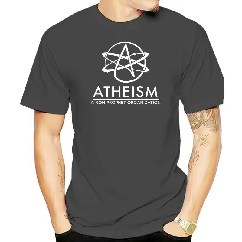 Hipster O-Neck Cool Tops Non-prophet Organization - Atheism A popular Tagless Tee T-Shirt men clothing graphic t shirts harajuku