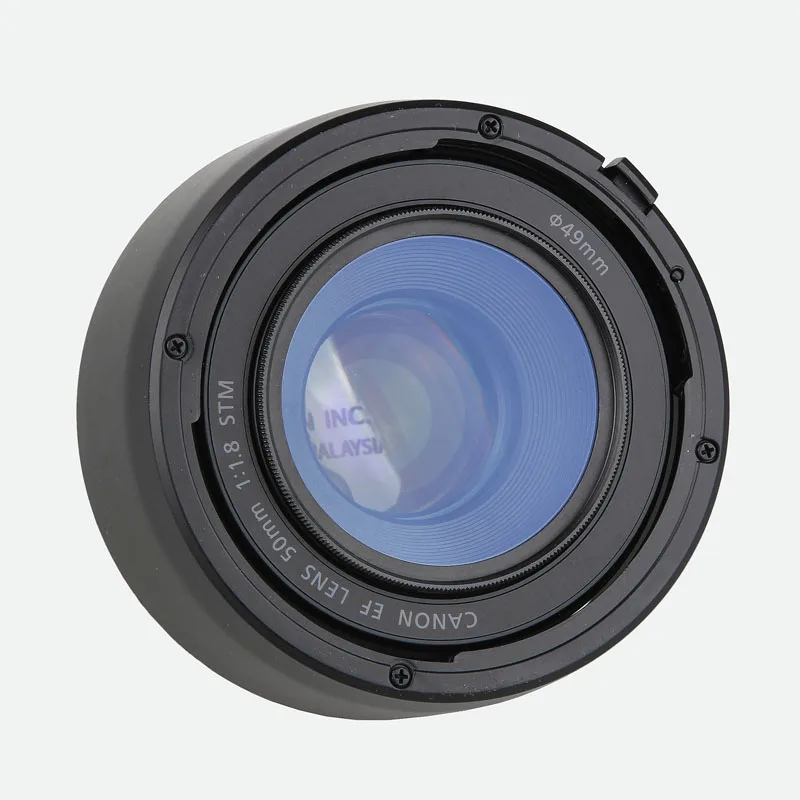 Capa de lente de câmera es68, capa para canon eos 700d 800d 77d 80d 90d montagem ef 50mm f/1.8 stm 49mm, acessórios de lente de filtro