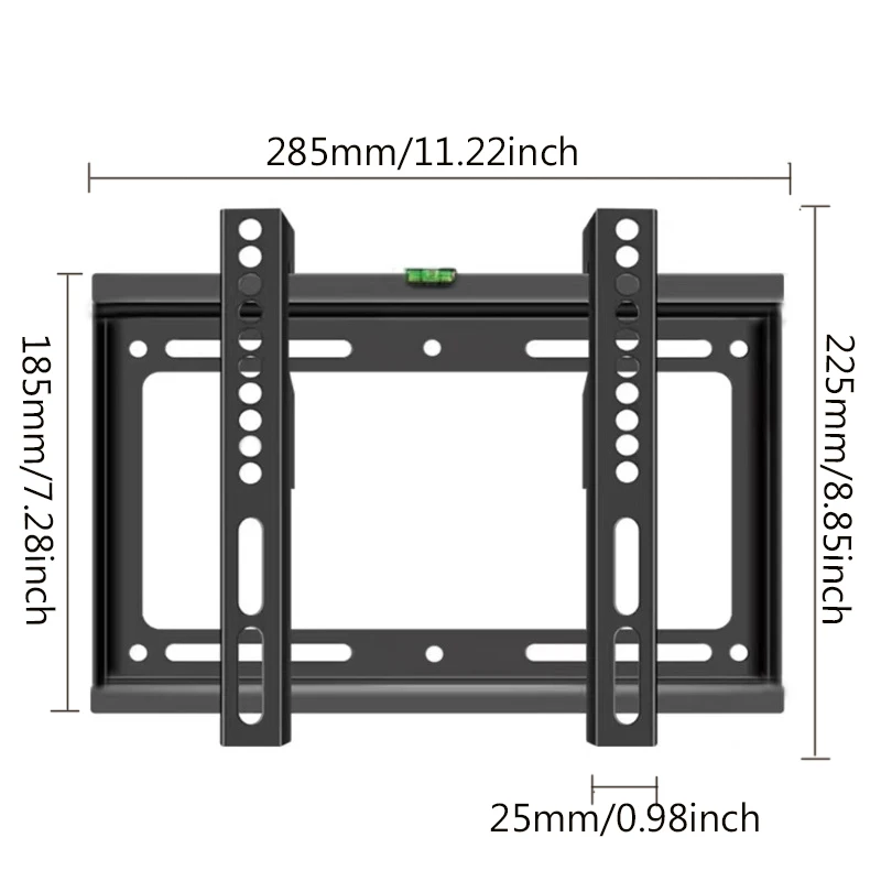 TV Wall Mount Bracket Low Profile Fixed for 14-42 Inch Flat Screen TVs & Monitors Universal TV Monitor Mount Max VESA 200x200mm