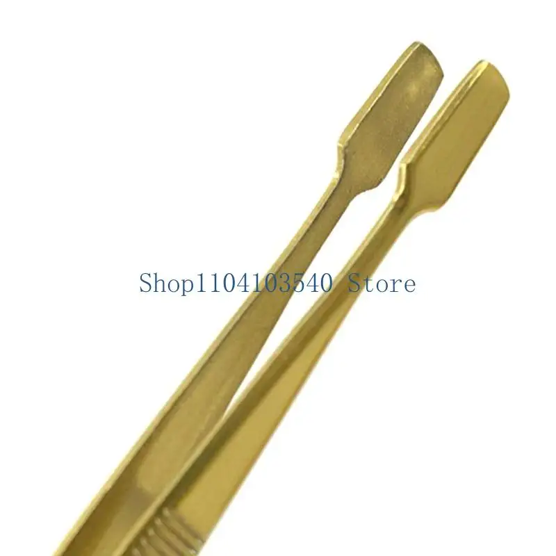 

02DC Tweezer Stainless Steel Slanted Eye Brow Clip Hair Removal Makeup Tools Eyelashes Extension Double Eyelid Application