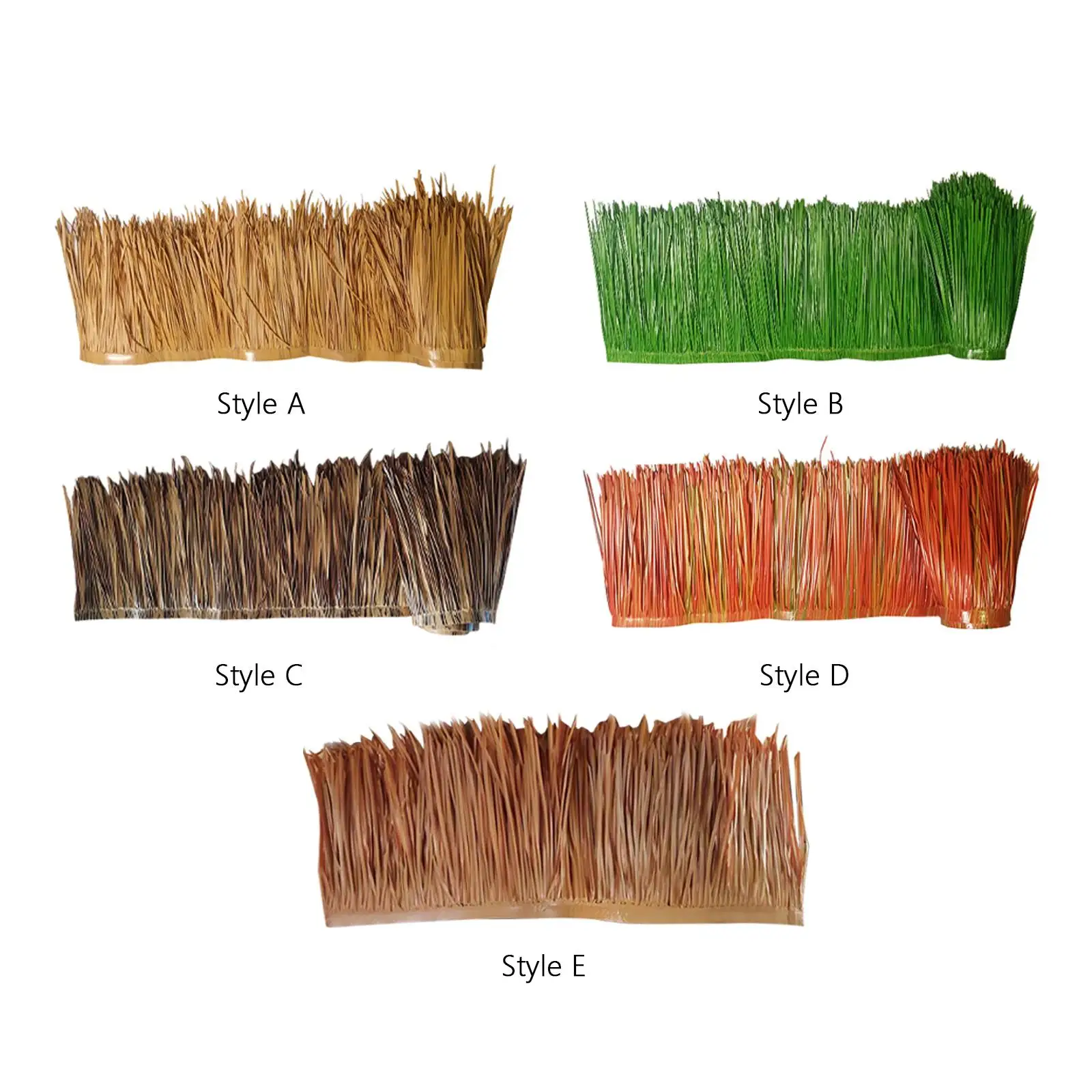 DIY Artificial Palm Thatch Roll 39.4x19.7inch Realistic Outdoor Decorative