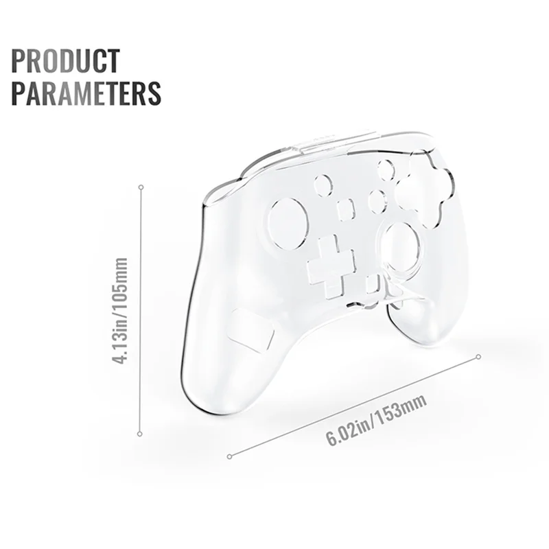 ABMF-funda para Nintendo Switch 2 PRO, consola portátil, carcasa de cristal transparente, accesorios para controlador de juego