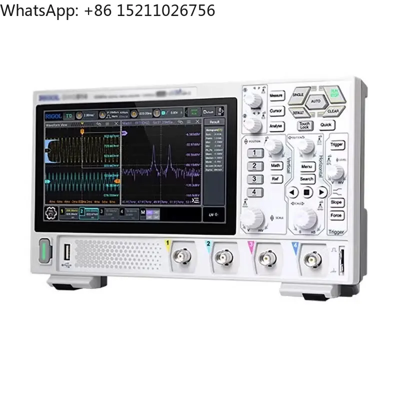 - DHO814 100MHz 4-Channel 12Bit Portable High Resolution Digital Oscilloscope with 7-inch Touch Screen & 4PCS 150MHz Probes