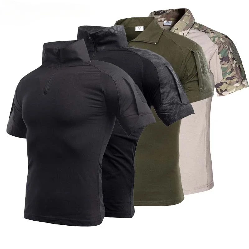 

Tactical Camo Shirts Tees Mens Outdoor Shirt Hunting Clothes Tops Workout Clothing T Shirt Hiking