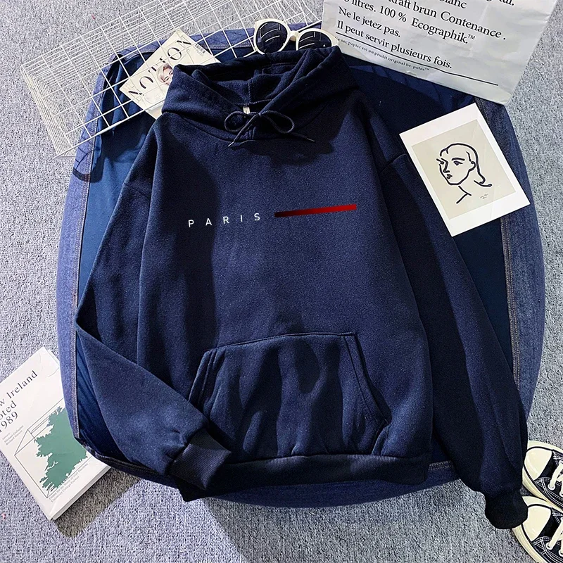 Paris Fashion Damen-Hoodies für alle Jahreszeiten, Alltag, Freizeit, Sportliche Kapuzenpullover, für Zuhause und Outdoor, bequem, warm, locker geschnitten. – Detail 11