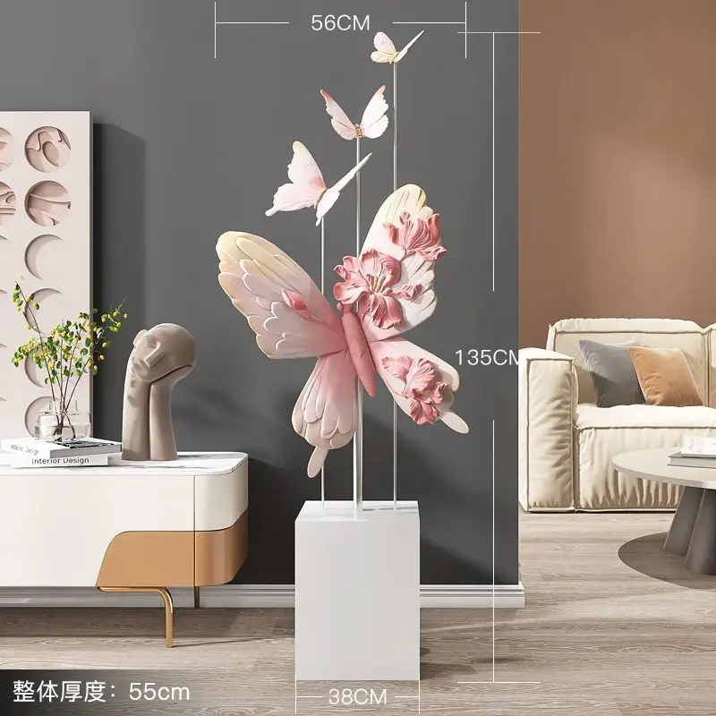 Large butterfly floor decoration home decor sofa side decoration