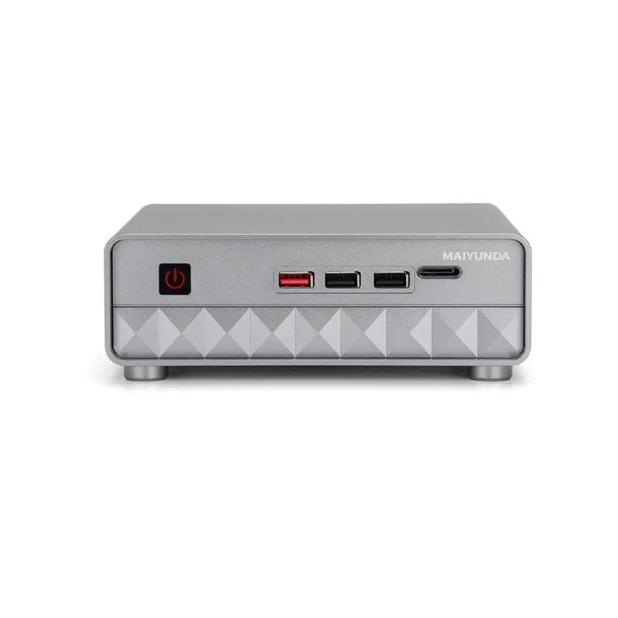 Maiyunda M1 Mini 4 Bay Mini Nas Storage Server M.2 Nvme Pcie 3.0x1 Pc Box Host Soft Router N100 I3-n305 Home Nas Mini Pc