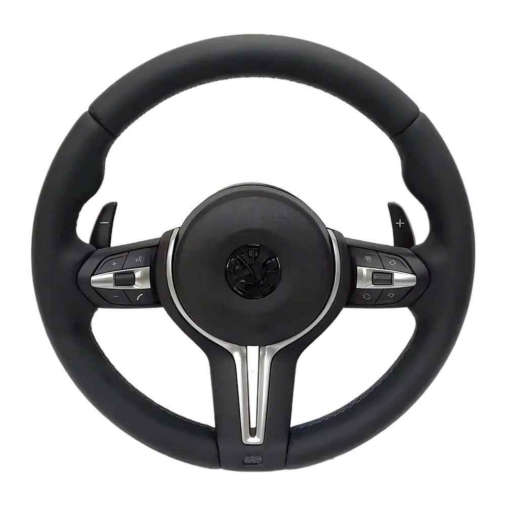 Interior M Series Leather Steering Wheel For BMW M3 M5 F20 F22 F23 F30 F33 F34 X1 F48 X5 F15 X3 F25 F80 E90 E70 E84 With Paddles