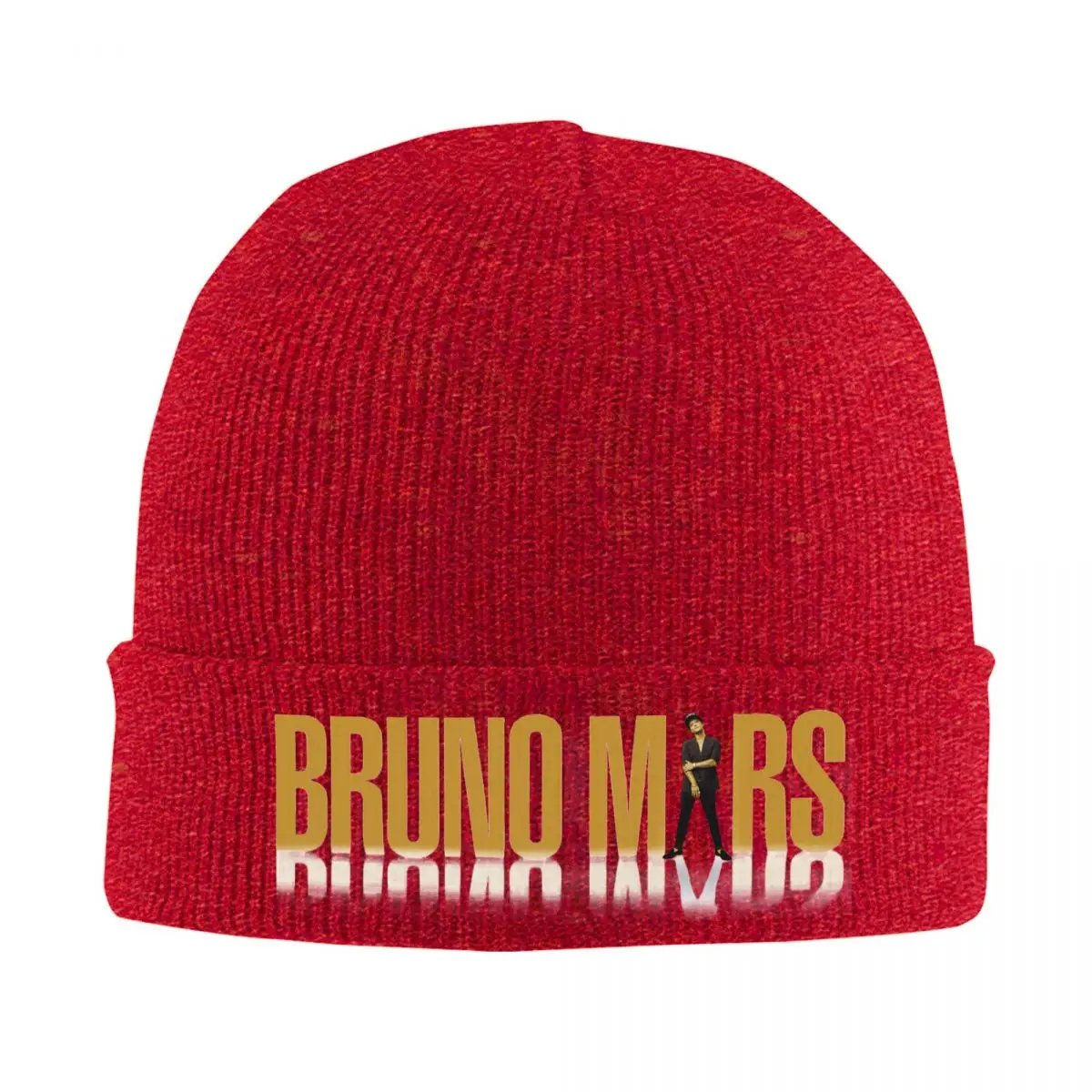 Bruno Mars Bonnet Hats Knitting Hat Unisex Adult Trendy Elastic Beanie Hats Autumn Winter Kpop Custom Caps